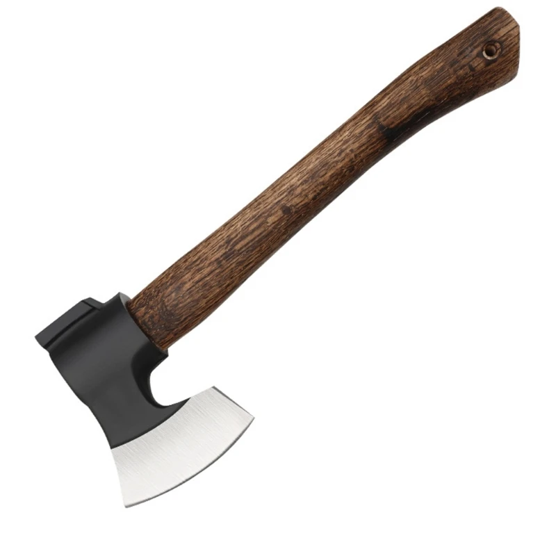 Big silver black ax