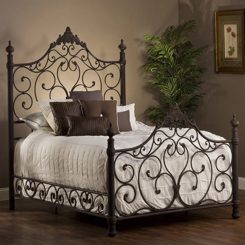 다리미 침대 공주 싱글 더블 침대, 다리미 침대, 고급 다리미 침대 프레임, 1.2, 1.5, 1.8 계량기 