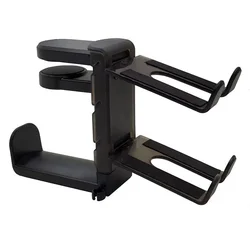 360 Rotating Gaming Controller and Headphone Storage Clip Holder (Black)
