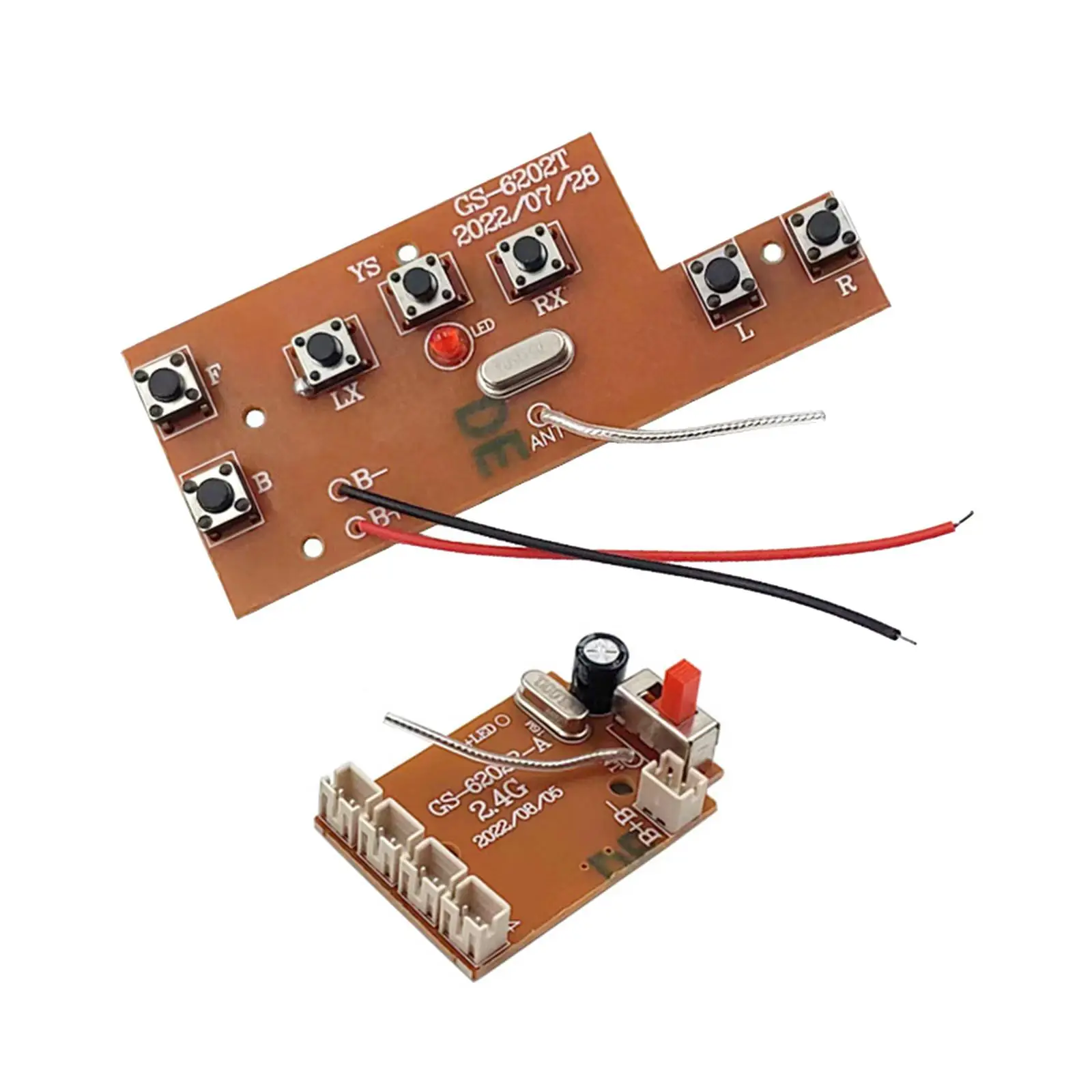 Remote Control Transmitter Board and Receiver Board Accessories for Remote Control Vehicle Model 7CH RC Drift Car DIY Modified