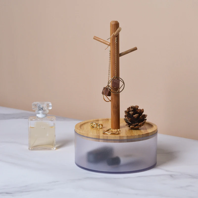 Nordic Bamboo Tree Branch Storage Tray Living Room Desktop Key Hanger Jewelry Display Frame 1PC
