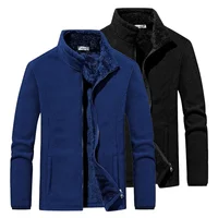 Big Size Men's Winter Jacket Men Fleece Casual Jacket Coats Fitness Tracksuits High Quality Stand Collar Thicken Warm Jacket Men 1