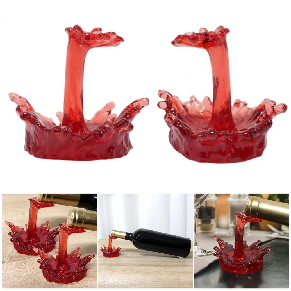 

Wine Rack Decorative Wine Bottle Rack Liquid Flowing Shape Holder for Kitchen Bar Home Decoration Champagne Storage Organizer