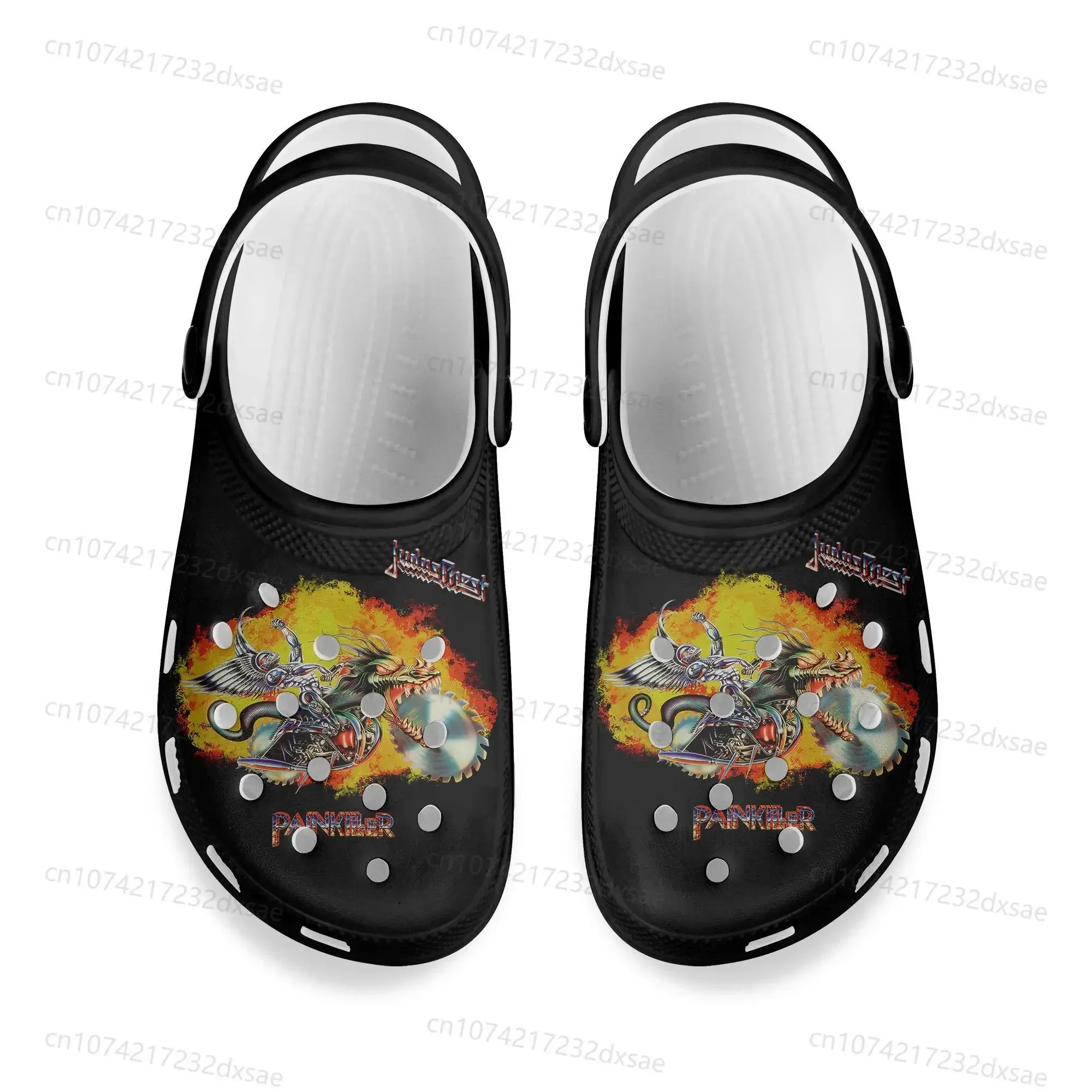Judas Priest Metal Rock Band Home Clogs Custom Water Shoes Men Womens Teenager Shoe Garden Clog Breathable Beach Hole Slippers