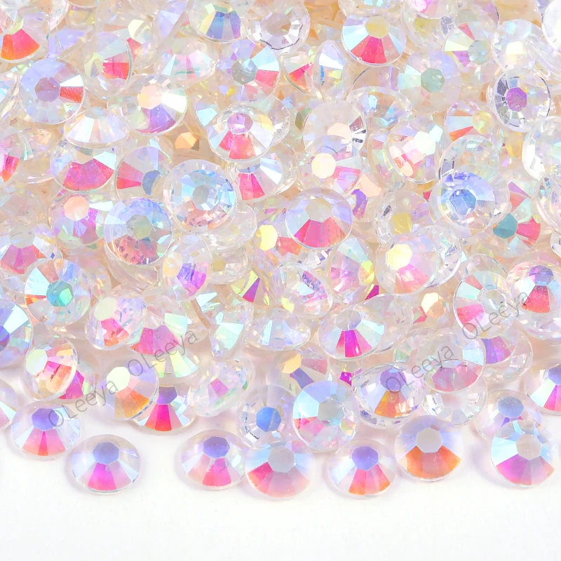 Neon Hot Pink Ab Rhinestones - Jellies 2mm - 6mm You pick Size