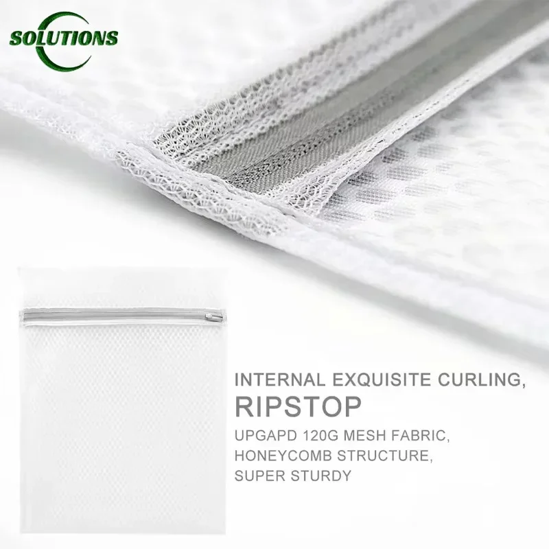 3PCS/1PC/1 Set Mesh Laundry Bag Reusable Honeycomb Mesh Net Laundry Wash Bags Coarse For Bra Underwear Silk Small Washables