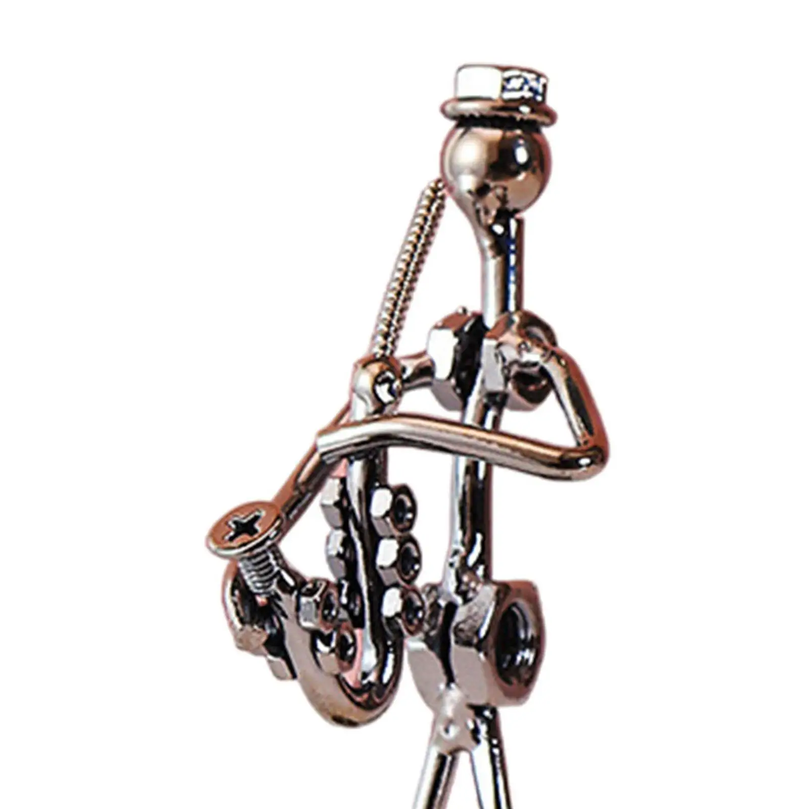 Musical Man Statue Musician Tabletop Figurine Musician Player Sculpture Art Figurine for Party Office Entrance Table Festival