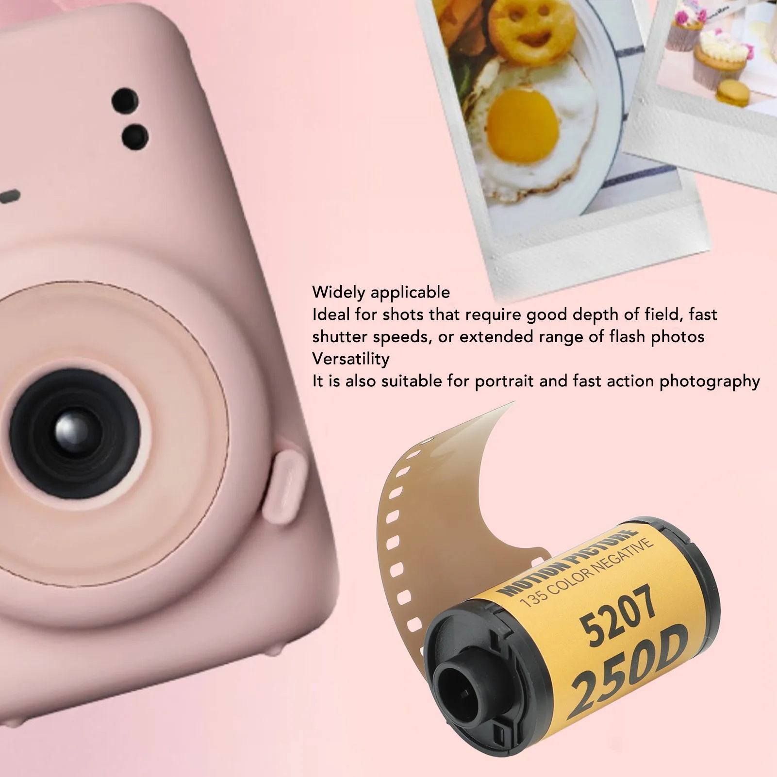 35mm Color Print Film - 8 Sheet Professional ECN 2 Process Camera Film