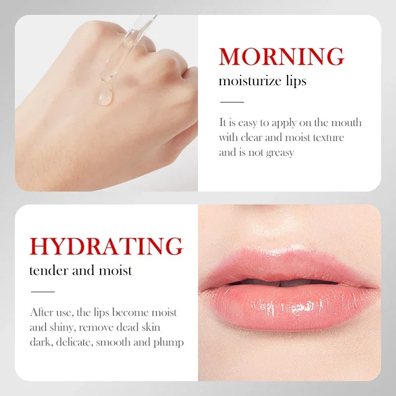 Lip Booster Plumping Serum Oil Hyaluronate Acid Moisturizing Sexy Enhancer Non-Irritating Brighten Fade Lines Plump Products 3