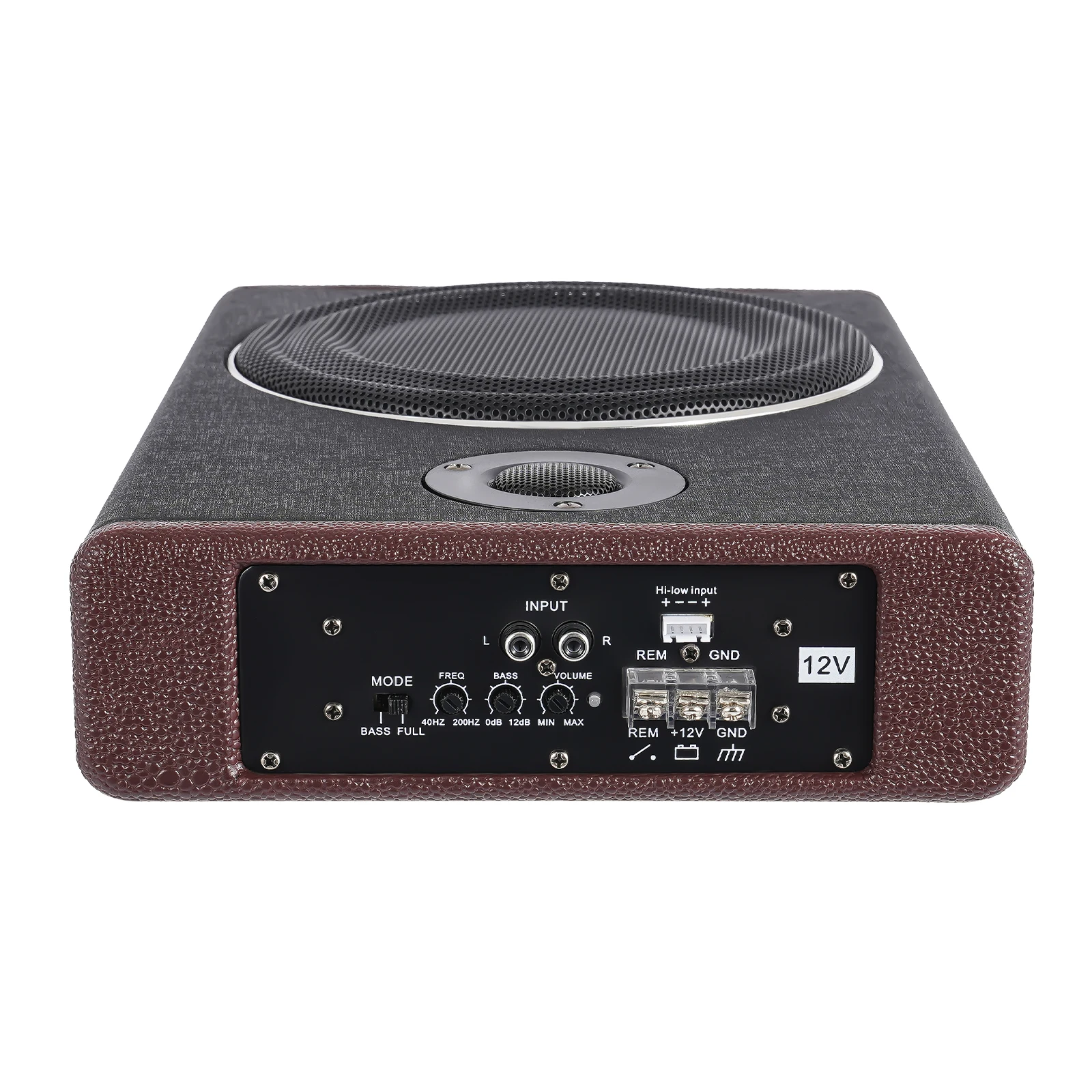 8inch Car Audio HIFI Subwoofer Under Amplifier 12V Ultra-thin Seat Woofer Modification Subwoofer Car Speaker