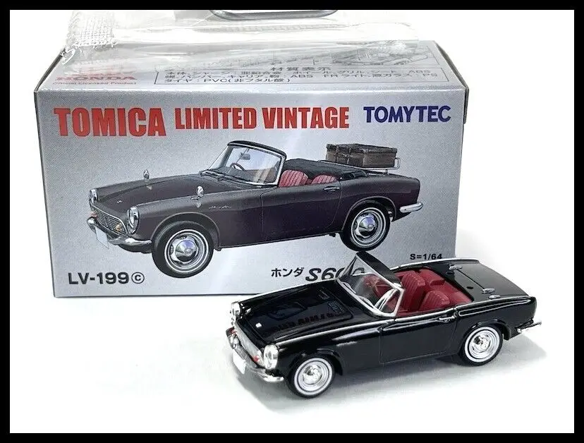 

Tomica Limited Vintage NEO LV-199c S600 Open Top Black 1/64 TOMYTE DieCast Model Car Collection Limited Edition Hobby Toys