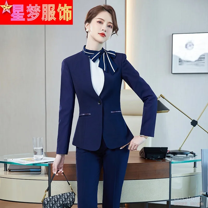 

Autumn and Winter New Ol Business Suit Female Temperament Goddess Style President Beauty Female Sales Guide Work Clothes