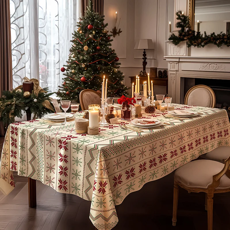 

Table Cloth Christmas Decoration Christmas Tablecloth Table Decoration Restaurant Tablecloth Cover
