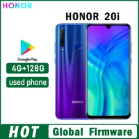 HONOR 20i Smartphone Global Firmware Haisi Qilin 710  Android 9.0 3400 mAh Full Screen 6.21 inch front camera 32MP used phone 1