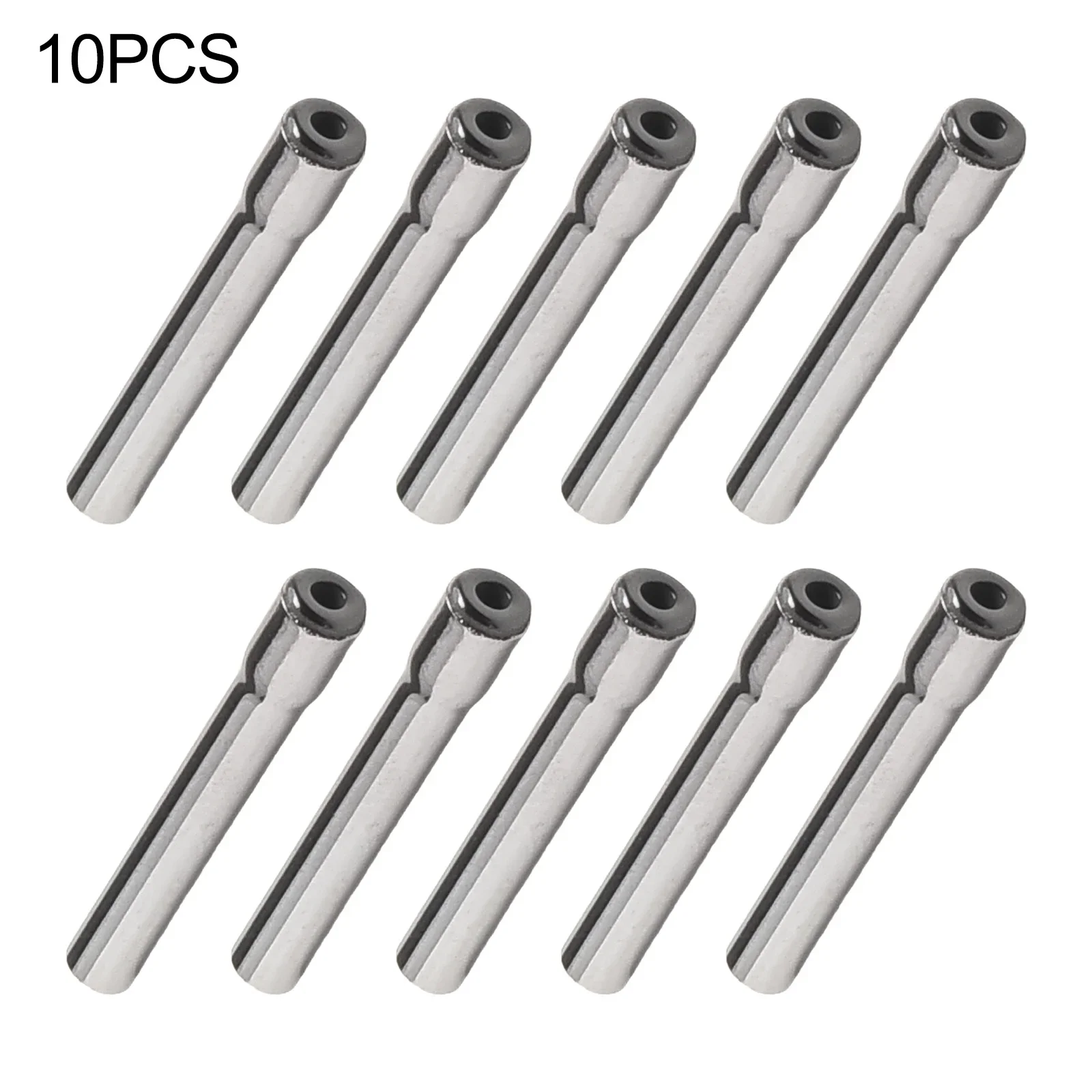 Tops Fishing Rod Tip Guide 1.2mm~2.1mm 10pcs Fishing Guides Hollow Parts Repair Rod Silver Stainless Steel Tip