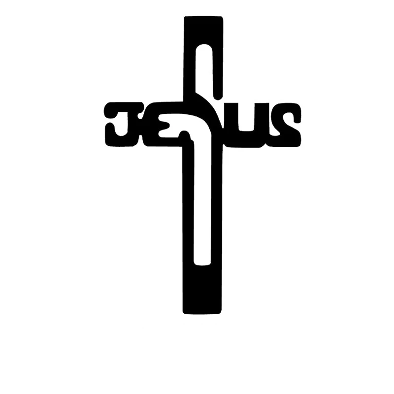 

Jesus Cross Car Sticker for Truck Window Bumper Auto SUV Door Laptop Kayak Waterproof Vinyl Decal Accessories,10cm*15cm