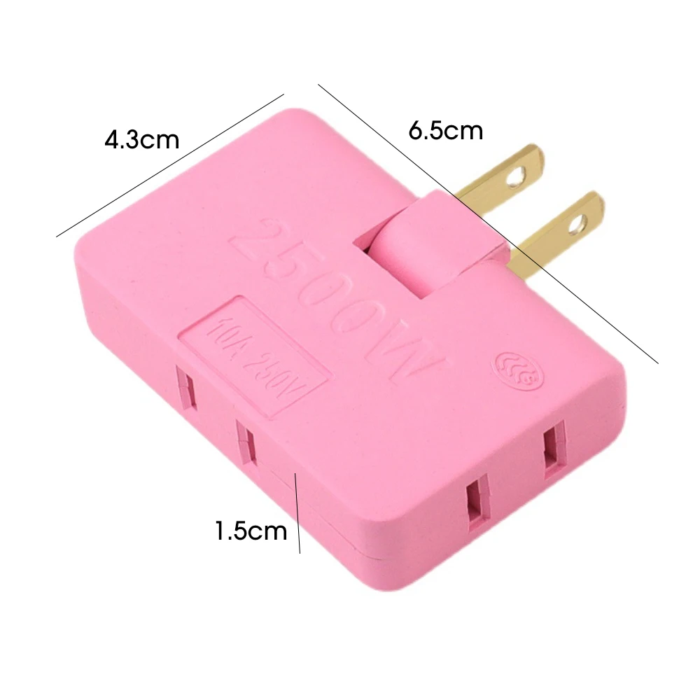 3 In 1 US Plug Multifunction 180 Degree Rotatable Power Plug Socket Adapter Converter plug adapter electrical socket power socket power extension plug extension sockets power plug connector Multi-plug Foldable Charger Adapters