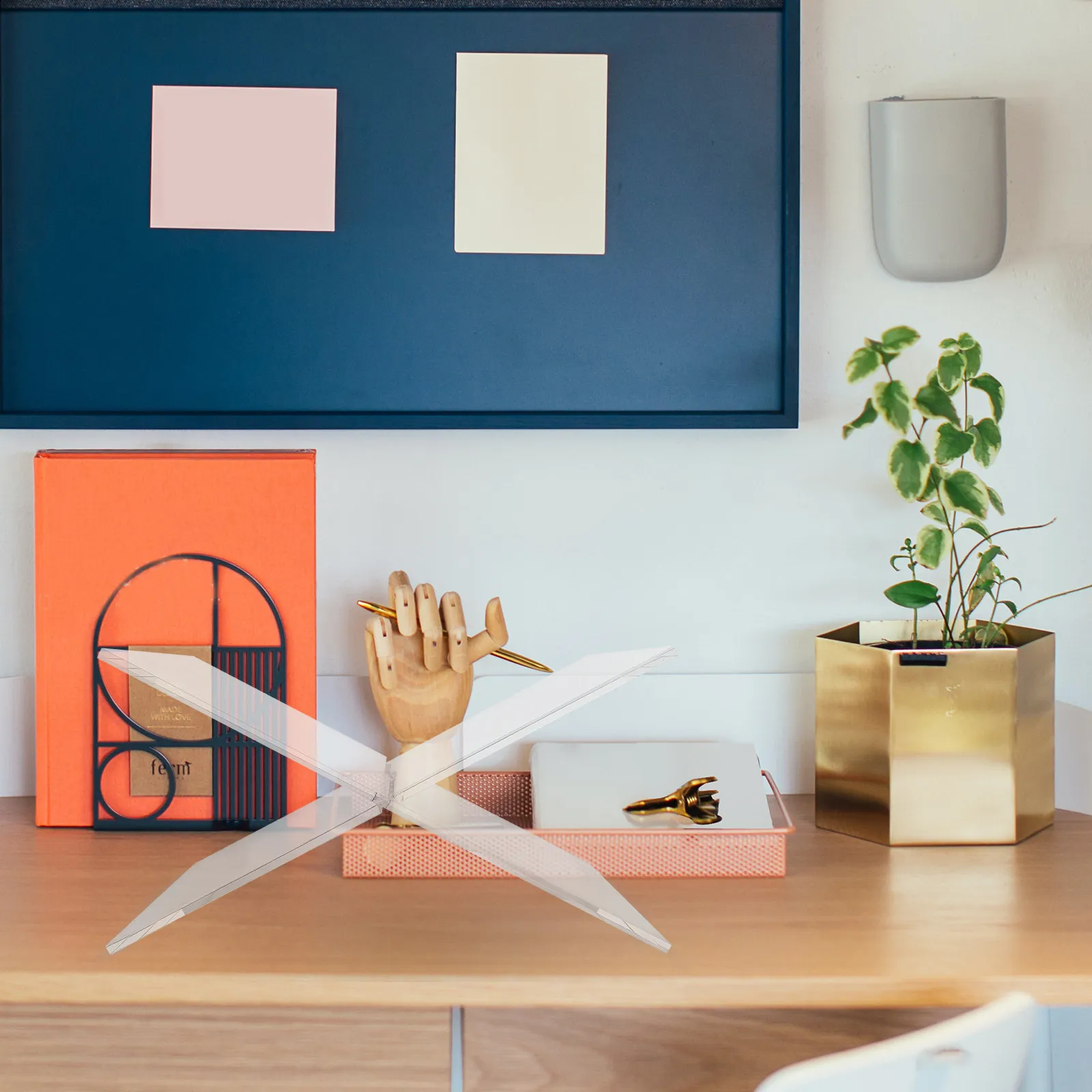 컴팩트한 독서 책꽂이 다용도 데스크탑 브래킷 투명한 책꽂이 견고한 창의적 디자인 다기능 사용 가정용