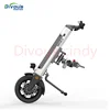 12 Inch N/W: 17.4KG Handicap Wheelchair Trailer for Disabled Driver Head Electric Handbike Handcycle 3