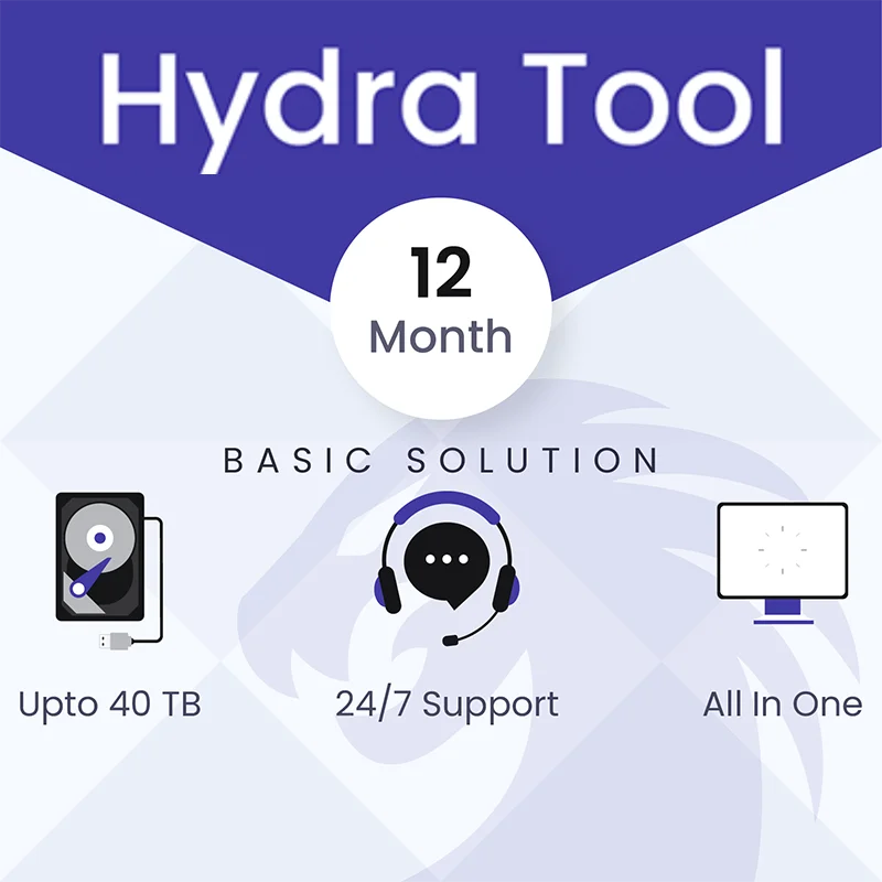 HYDRA TOOL 3, 6, 12개월 라이선스 크레딧, 동글 사용자를 위한 Hydra Tool Pro 팩