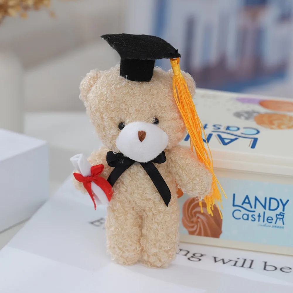 

Dr. Bear Doctor Bear Plush Toy 14cm Key Ring Doctor's Hat Bear Teddy Bears Kindergarten Gifts Stuffed Plush Toy Kids