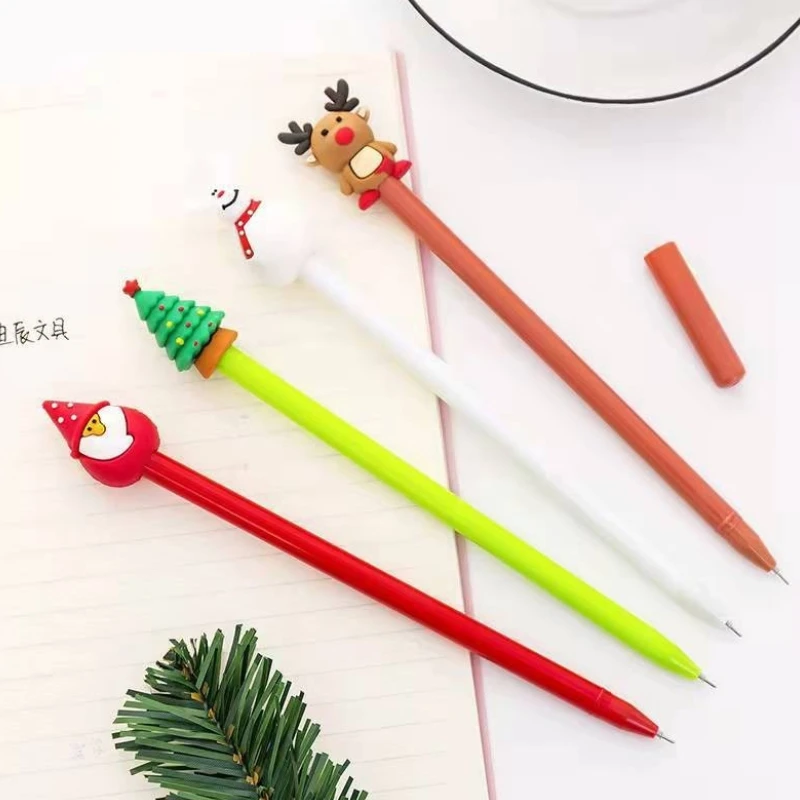 40 Pcs Creative Christmas Gel Pen Student Cute Stationary Supplies Company Office Writing Signature Office Supplies Christmas 6pcs set chinese calligraphy brush water writing cloth student art painting chinese brushes stationary supplies calligraphy set