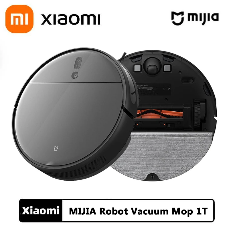 

Original XIAOMI MIJIA Robot Vacuum Mop 1T Sweeping Washing Mopping Cleaner Home Dust LDS Scan 3000PA Cyclone Suction Smart Map