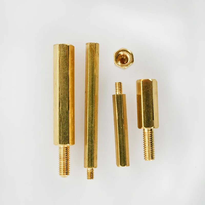 Hex Brass Male Female Motherboard Standoff Copper Mount M2 M2.5 M3 M4 Board Rack Stud Threaded Pillar PCB Column Spacer Screw