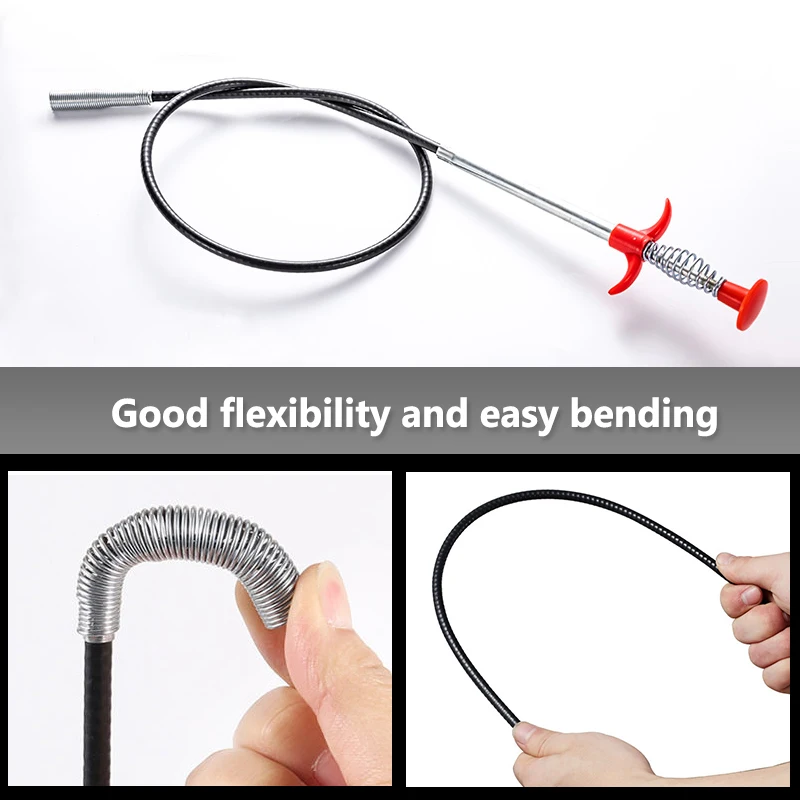 160cm Drain Snake Drain Cleaner Sticks Clog Remover Cleaning Tools Spring  Pipe Dredging Tools Sewer Cleaning - AliExpress