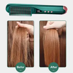 Multifunctional Professional Hair Straightener Hair Curler Brush Hair Comb Straighteners Curling Hair Ironl 2-in-1