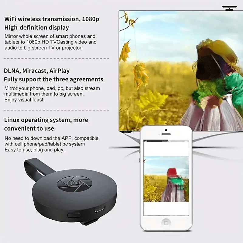 Mini Wireless Projector 1080P HDMI