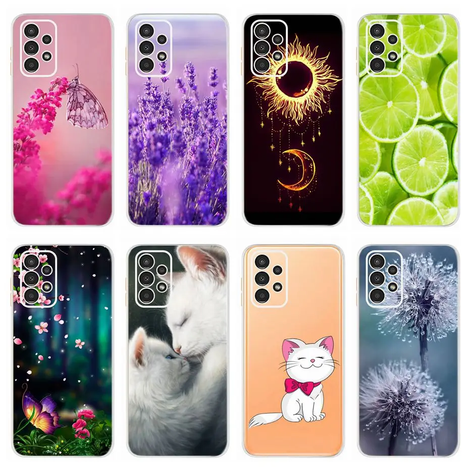 Custodia In Silicone Per Samsung Galaxy A13 Custodia Moda Fiori Colorati Custodia Morbida In Silicone Per Samsung A13 A 13 Borse Galaxy A13