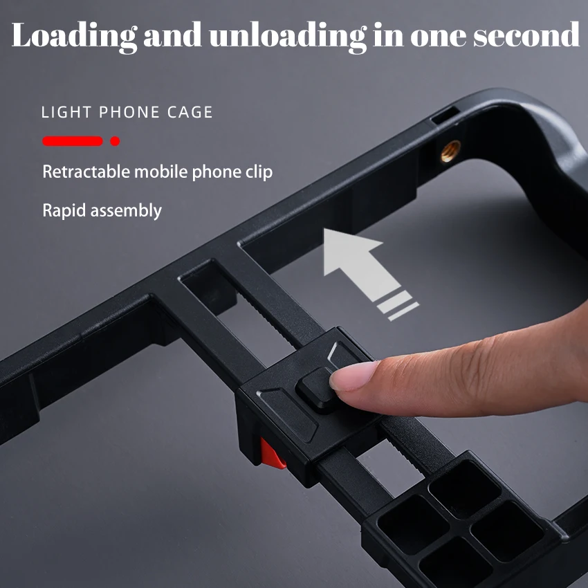 M-REMOTE Smartphone Video Rig w 3 Shoe Mounts Filmmaking Case Handheld Phone Video Stabilizer Grip Tripod Mount Stand 4.8 phone cage phone shooting rig
