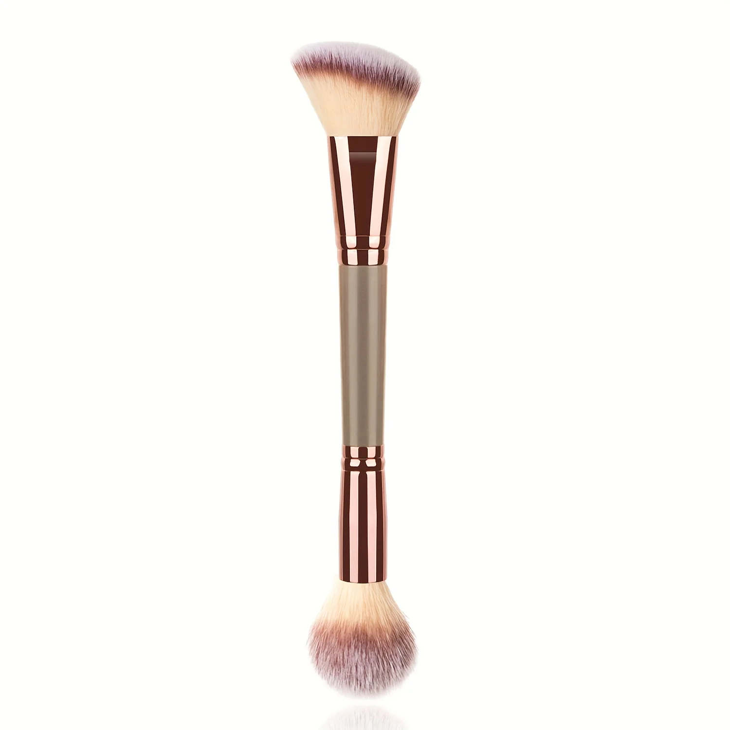 Double-Ended Foundation Makeup Brushes: Perfect for Applying Liquid, Powder, and Concealer!
