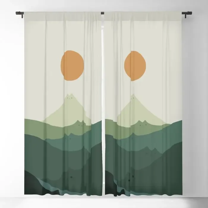 

Meowvelous Nature Blackout Curtains 3D Print Window Curtains for Bedroom Living Room Decor Window Treatments
