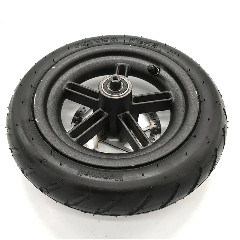 Vacuum Tire Electric Scooter Rear Tire with Wheel Hub Disc Brake Set Scooter Back Tyre Wheel For Xiaomi Mijia M365 Electric Parts