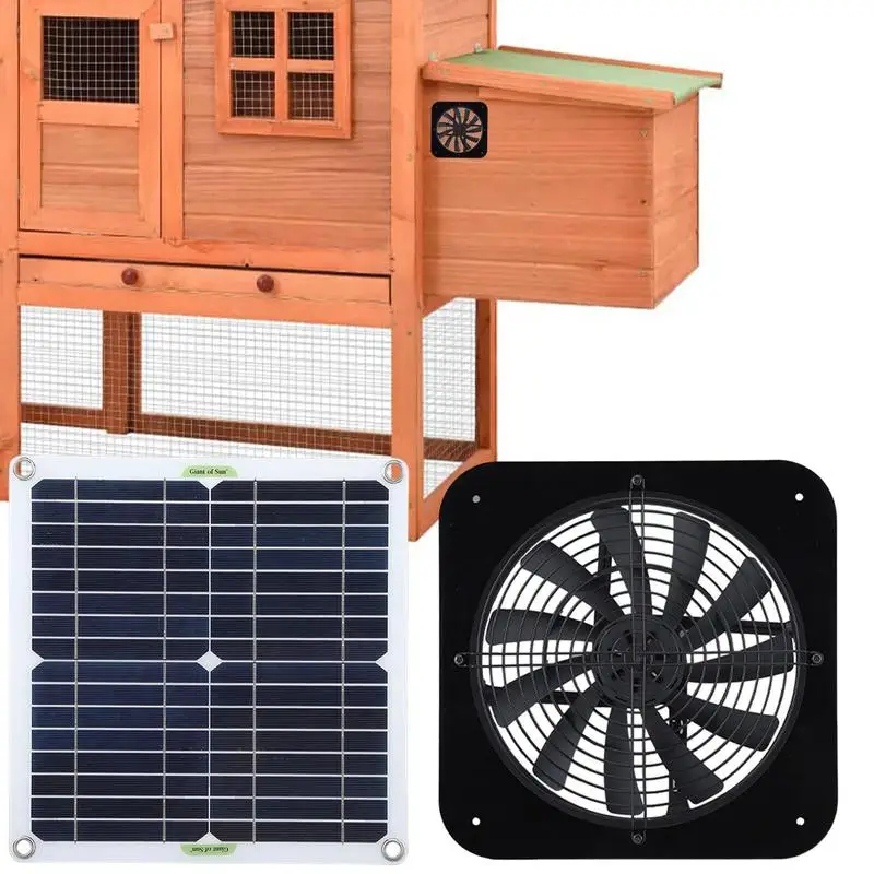 

Вытяжной вентилятор с солнечной панелью, комплект бытовых вентиляторов, водонепроницаемый дизайн, внутренний вытяжной инструмент для заводов, гаражей, складов