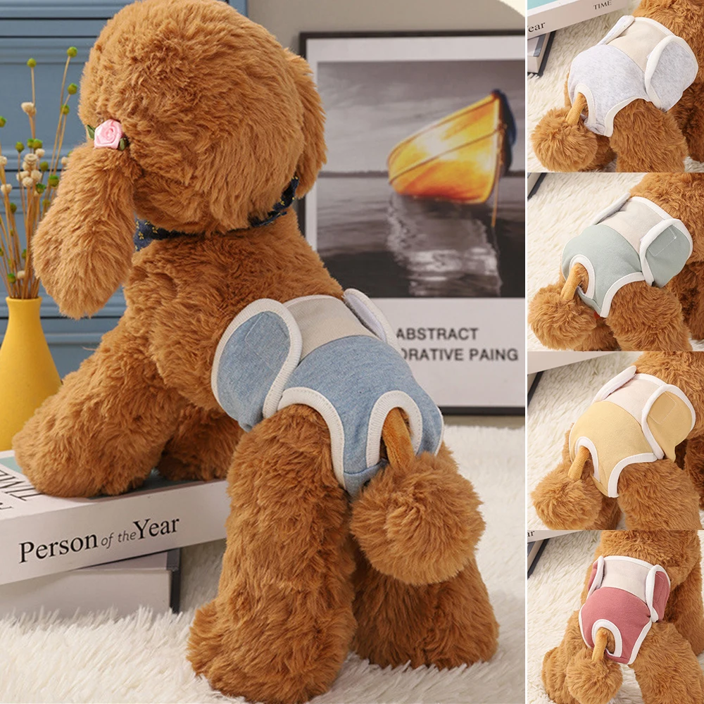 

Breathable Dog Physiological Pants Pet Safety Pants Female Dog Menstrual Pants Absorbent Pet Diaper Pet Hygiene Diaper