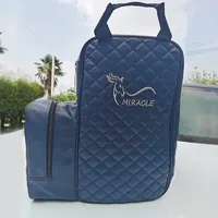 New Professional Equestrian Equipment Bag Horse Riding Boots Carry Bag Portable Durable PU Backpack with Helmet Compartment 2