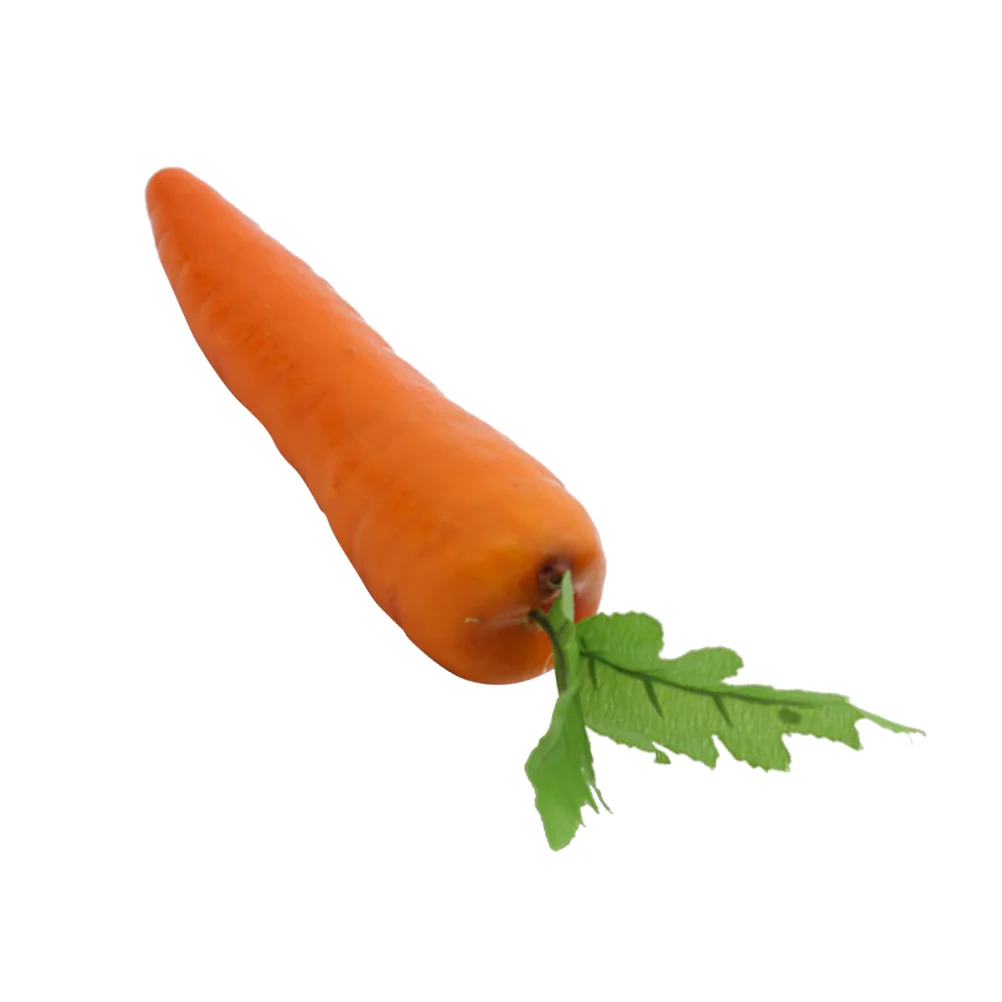 5 Pcs Kids Playsets Fake Carrots Vegetable Toys Simulation Vegetables Decorations for
