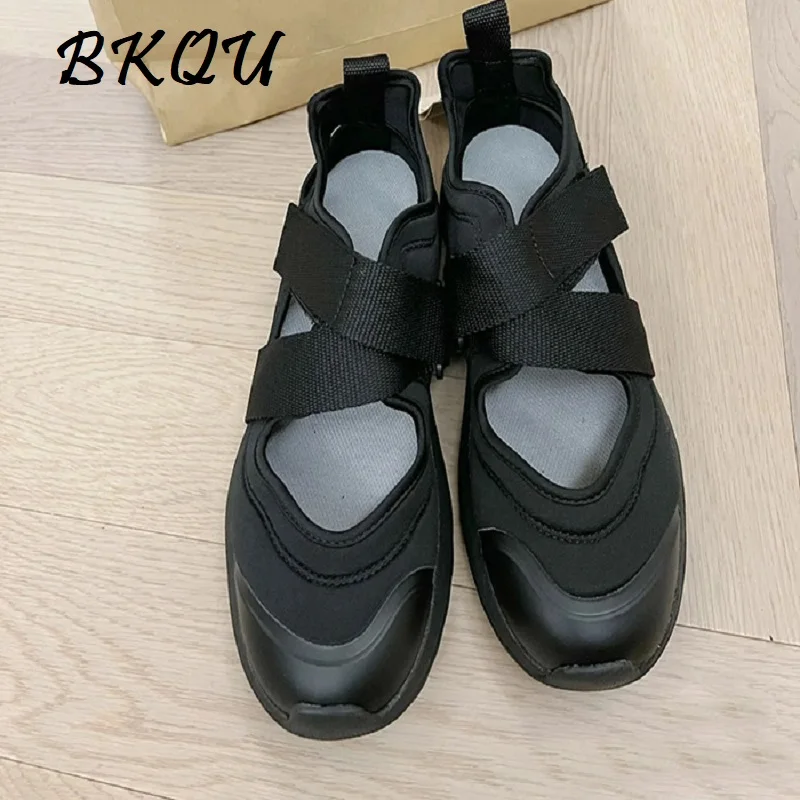 LEDP Brand Women Beach Sandals Mary Jane 2024 Thick-soled Summer New Sports and Leisure Joker Canvas Breathable White Shoes
