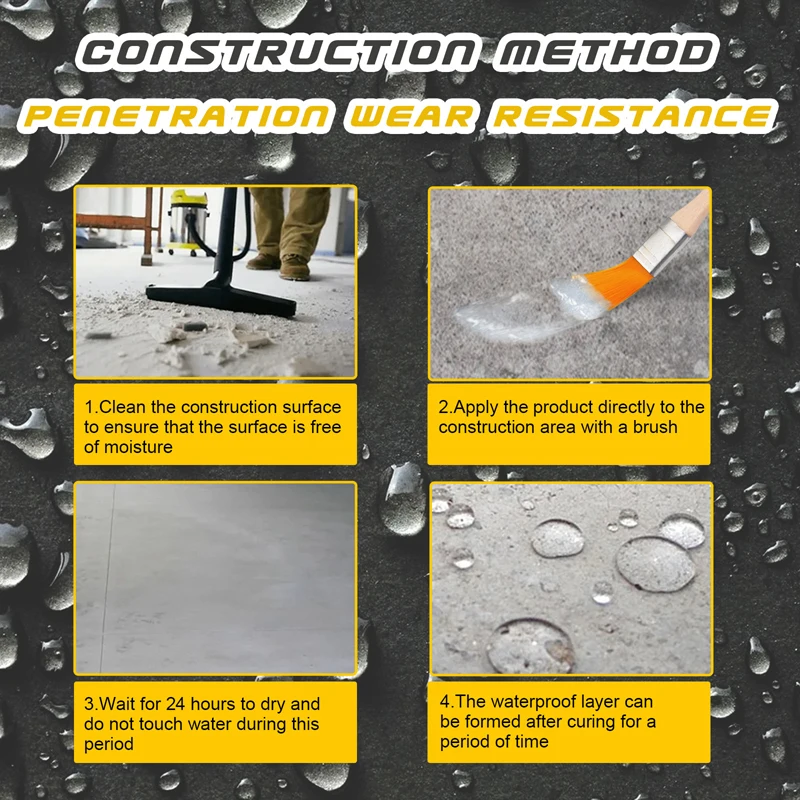Waterproof Sealant Invisible Waterproof Agent Transparent Sealing Coating For Bathroom Kitchen Wall