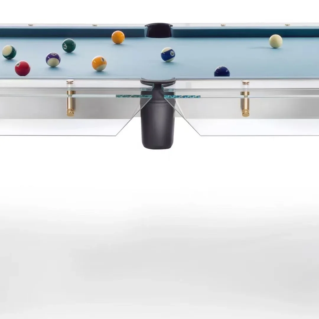 Tavolo da Biliardo Moderno di Lusso 7ft 8ft 9ft con Vetro Temperato e Tasche a Caduta per Casa, Ufficio, Club Privato - immagine 6