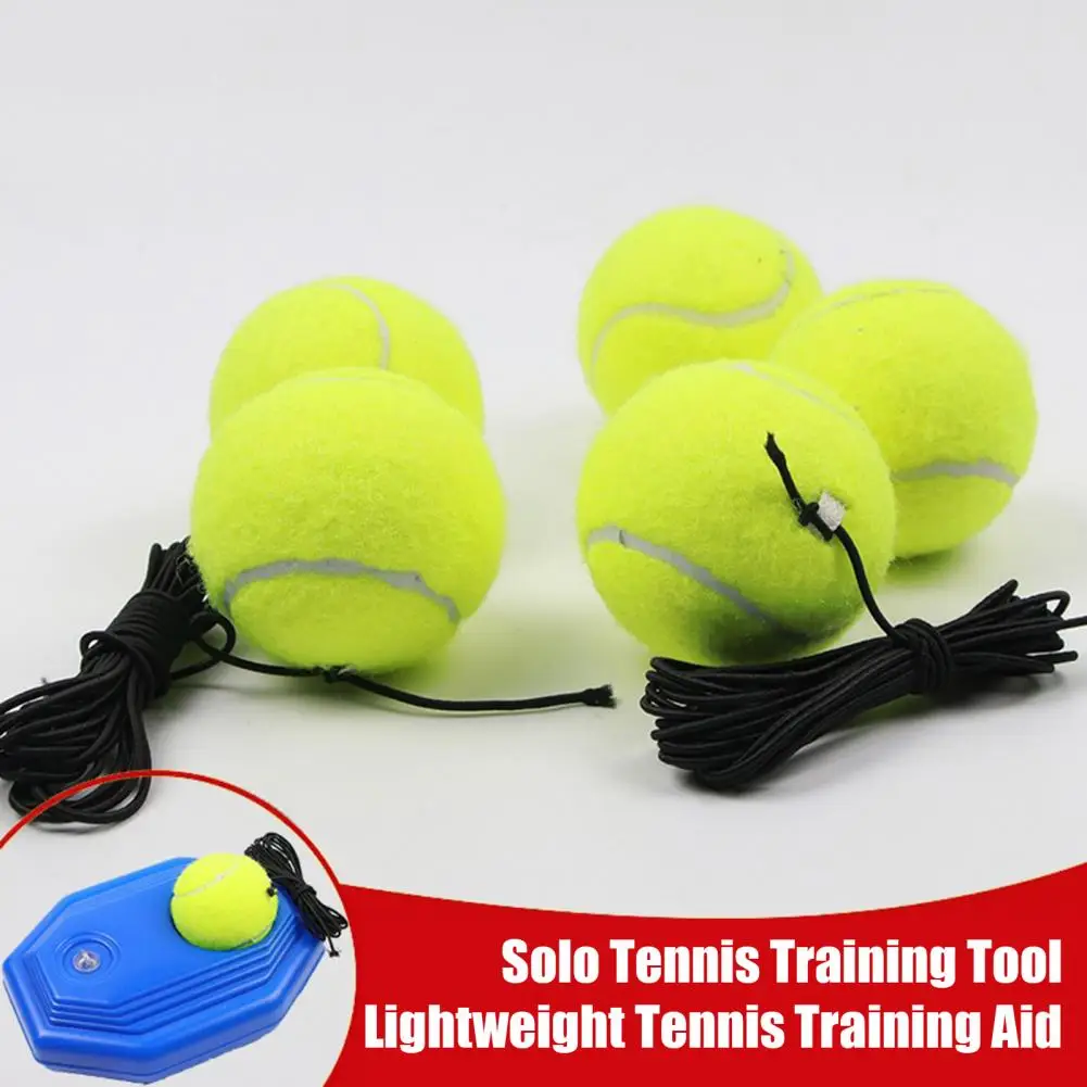Durable Tennis Ball Trainer Solo Tennis Rebounder Set for Adults Kids Practice Training Tool with 2 Balls for Self