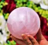 Natural Pink Rose Quartz Sphere Crystal Ball Healing Home Office Demagnetization Decorative Gem Gift 1