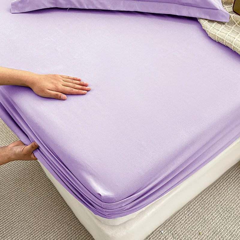 Luxurious Ultra-Soft Microfiber Elastic Fitted Bed Sheet
