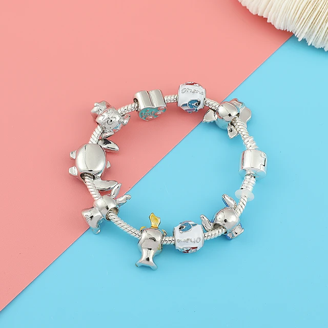 Braccialetto Stitch Con Ciondolo - Design Cartoni Animati, Regolabile, Per Donne E Ragazze, Regalo Ideale - Foto 2