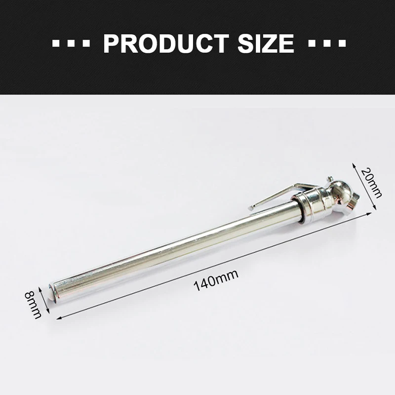 Vehicle Tire Air Pressure Gauge SEAMETAL 5-50PSI Vehicle Tire Air Pressure Gauge High Precision Pressure Measuring Pen for Vehicles Tester Dual Head Gauge Tool