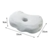 ear Piercing Pillow Breathable Neck Head Support Zipper Hollow Design ear cusion for Camping Traveling Desk Rest Napping 6