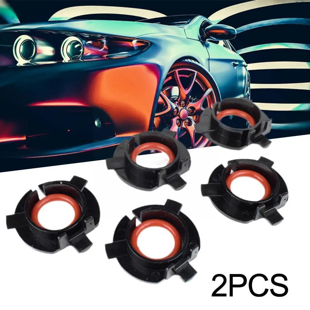 1 Pair H7 LED Headlight Bulb Base Adapters Holders Retainers for Hyundai Nissan Kia C6C1